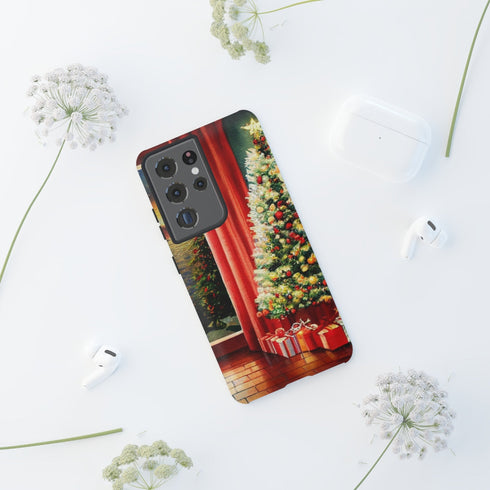 Christmas Tree in Cozy Holiday Home - Impact Resistant Phone Case